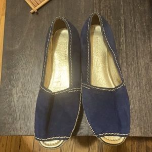 Prada espadrilles-navy blue suede